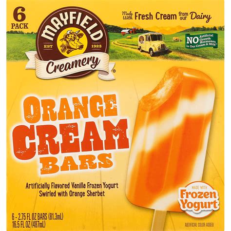 Orange Cream Bars 6 Pk Mayfield Dairy Farms®