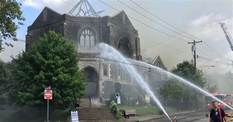 Massive Fire Engulfs Century Old Church In Philadelphia Cbs News