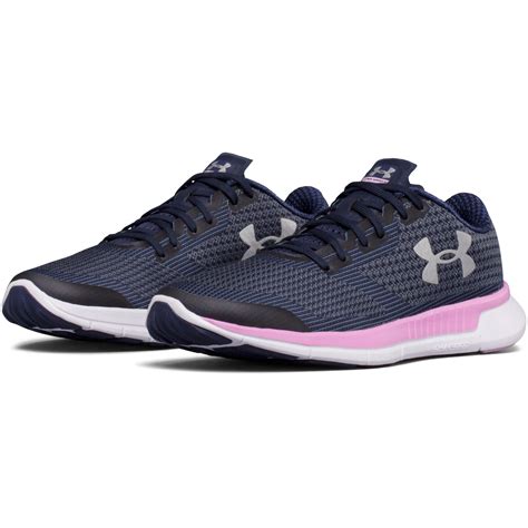 Under Armour Rubber Womens Ua Charged Lightning Running Shoes In Blue