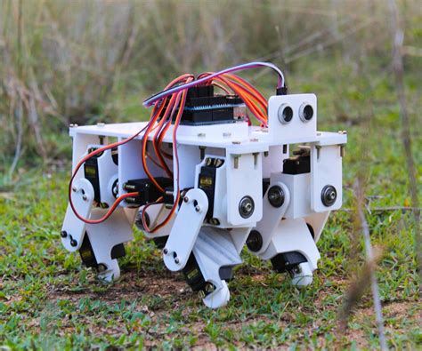 printed arduino powered quadruped robot  steps  pictures instructables