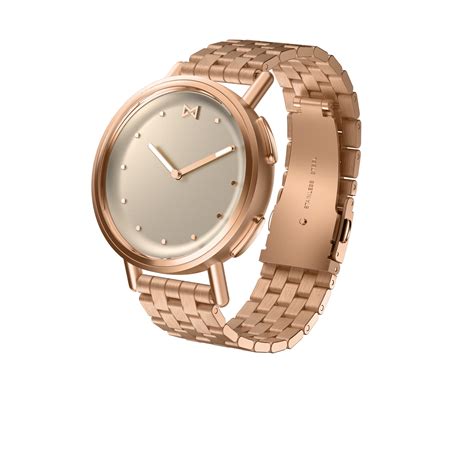 Misfit Womens Path Hybrid Smartwatch Rose Tone Stainless Steel