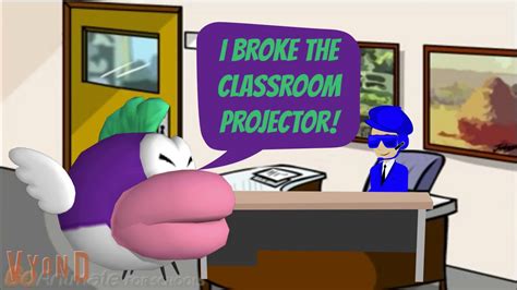 cheep chomp breaks the classroom projector grounded reupload youtube
