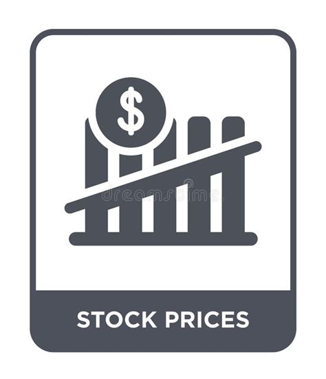 Stock Prices Icon In Trendy Design Style Stock Prices Icon Isolated On
