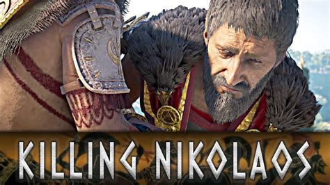 Assassin S Creed Odyssey Killing Nikolaos The Wolf Of Sparta Youtube