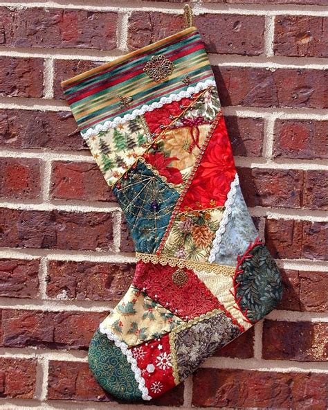 quilted christmas stocking quilted christmas stockings christmas patchwork christmas