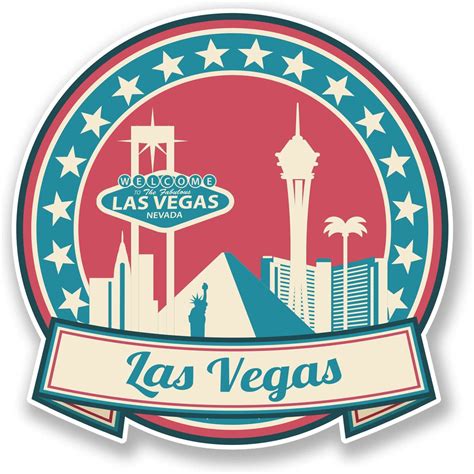 2 X Las Vegas Nevada Vinyl Stickers Toys And Games