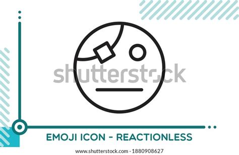 Emoji Vector Icon Face Reactionless Stock Vector Royalty Free 1880908627