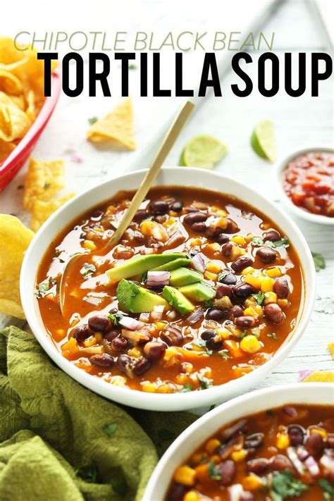 Simple vegan tortilla soup minimalist baker recipes. Black Bean Tortilla Soup | Minimalist Baker Recipes ...