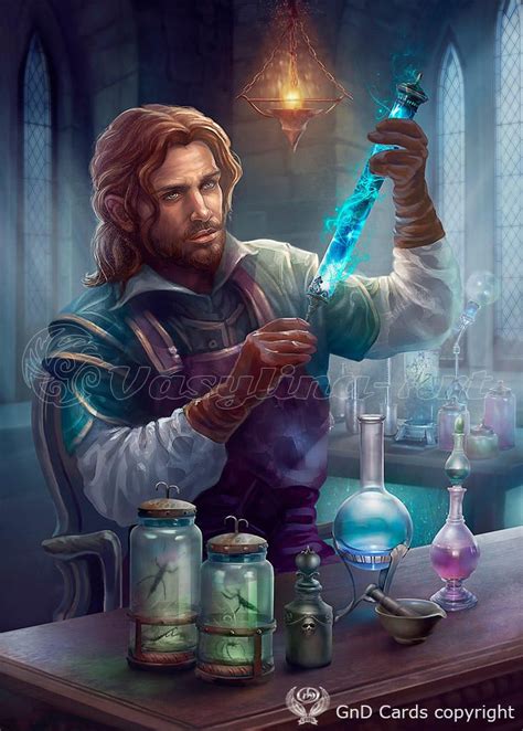 Alchemist By Vasylina Concept Art Characters Fantasy Wizard
