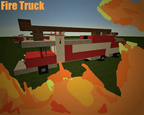 Minecraft Vehicles Fire Truck Outdated 120119211911191181171117forge