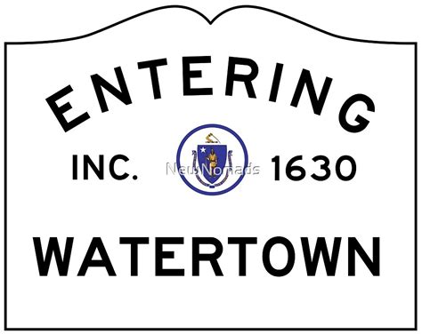 Entering Watertown Massachusetts Commonwealth Of Massachusetts Road