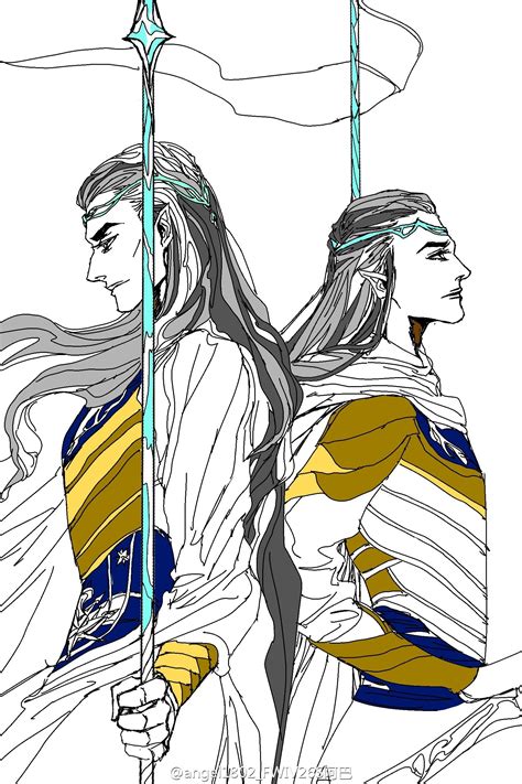 Gil Galad And Elrond The King And His Herald Middle Earth Art