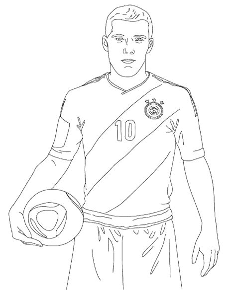 How to draw a football player for kids? Football colouring pages 26 to print or download for free