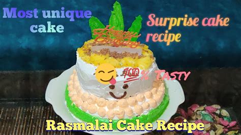 Position a rack in the middle of the oven. Surprise cake recipe | Rasmalai cake recipe | Surprise ...
