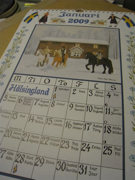 Swedish Nameday Calendar Mroach Flickr