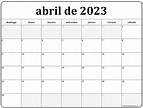 Calendário Abril 2023 Imprimir - IMAGESEE