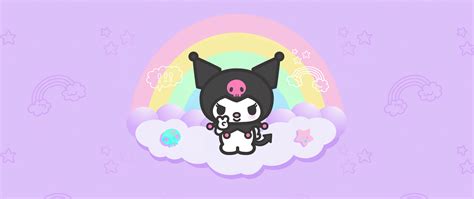 kuromi wallpaper 4k hello kitty black jester hat