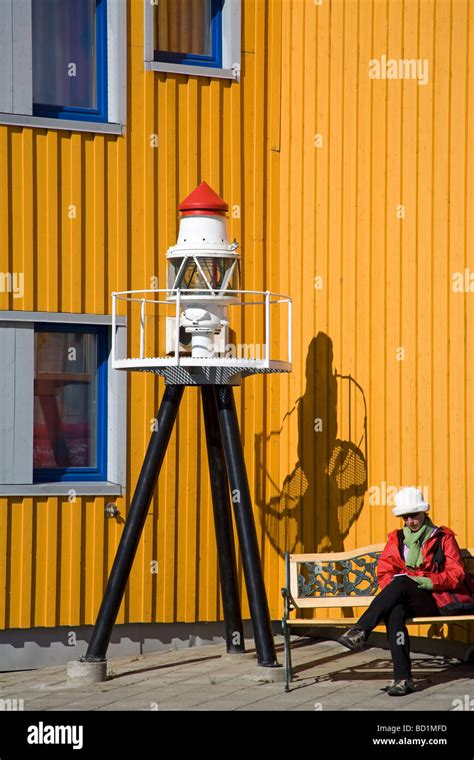 Coastguard Station Honningsvag Port Mageroya Island Finnmark Region