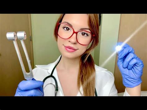 ASMR Detailed Nurse Exam In BED Medical Exam Cranial Nerve Examination Eye Ear Personal Attention