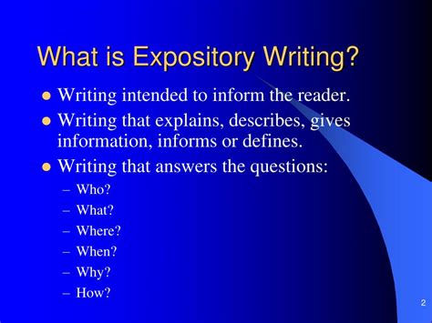 Ppt Expository Writing Powerpoint Presentation Free Download Id