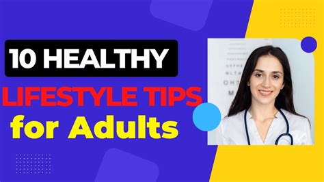 Healthy Lifestyle Tips For Adults Youtube