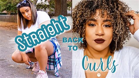 Straight Hair Back To Bouncy Curls Natural Hair Care Youtube