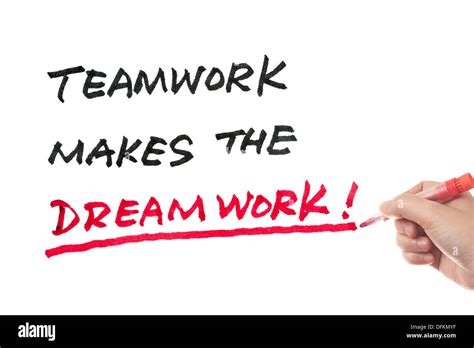 Teamwork Makes Dream Work Concept Cut Out Stock Images And Pictures Alamy