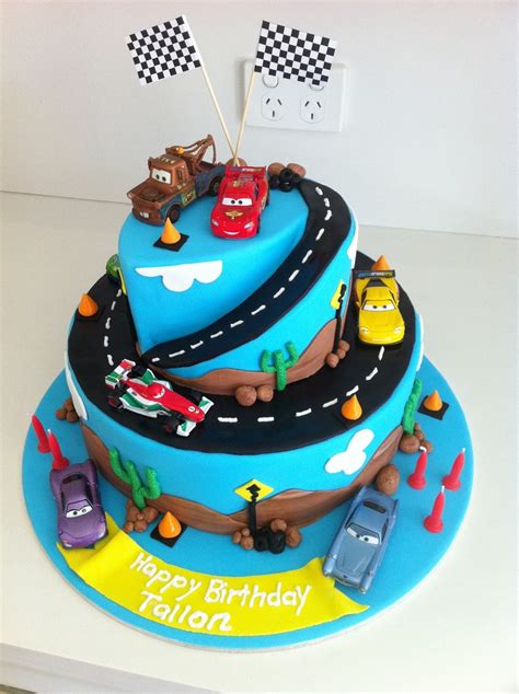 Our little boys are made of oh so much more! Cars 2 Birthday Cake - CakeCentral.com