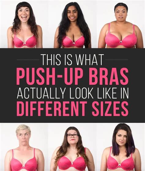 This Is What Push Up Bras Actually Look Like In Different Sizes Push Up Bra Push Up Push Bra
