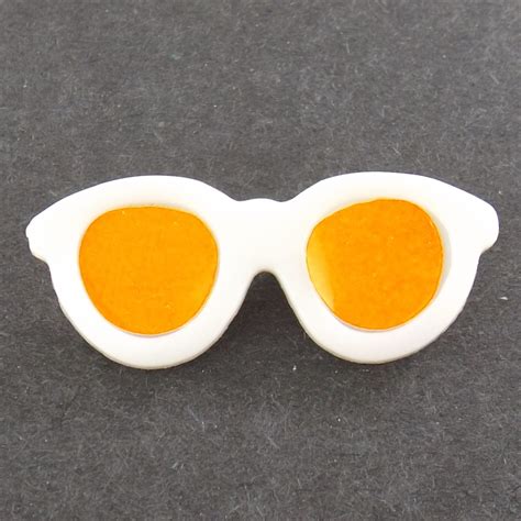 3pc Retro Sunglasses Mini Pin Badge Colorful Plastic Etsy
