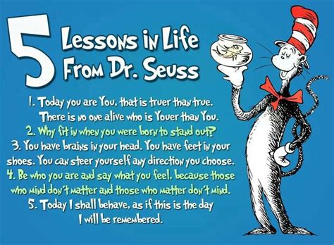 Life Lessons From Dr Seuss Life Lessons Lesson Life