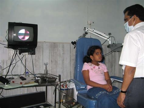 Laryngoscopy In Ent Clinic Jubilee Hospital Trivandrum Dr Paulose