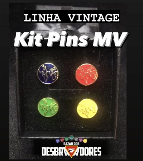 Kit Pins Mv Linha Vintage Frete Grátis Br Bazar Dos Desbravadores