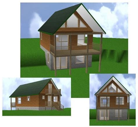 20x30 Cabin Wloft Plans Package Blueprints And Material List