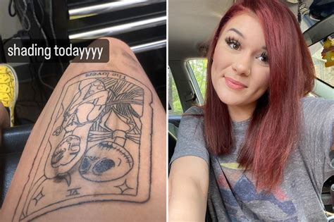 Teen Mom Fans Cringe Over Madisen Beith S Giant New Tattoo On Her Leg The Us Sun