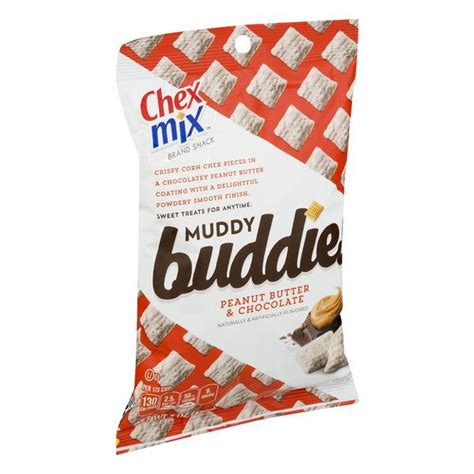 chex mix muddy buddies peanut butter and chocolate snack mix hy vee aisles online grocery shopping