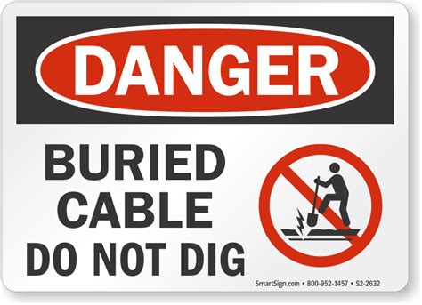 Buried Cable Signs Buried Cable Warning Signs