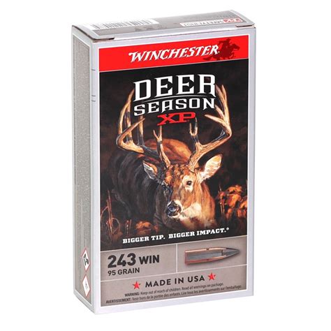 Winchester Deer Season Xp 243 Win 95 Grain Eppt Ammo Deals