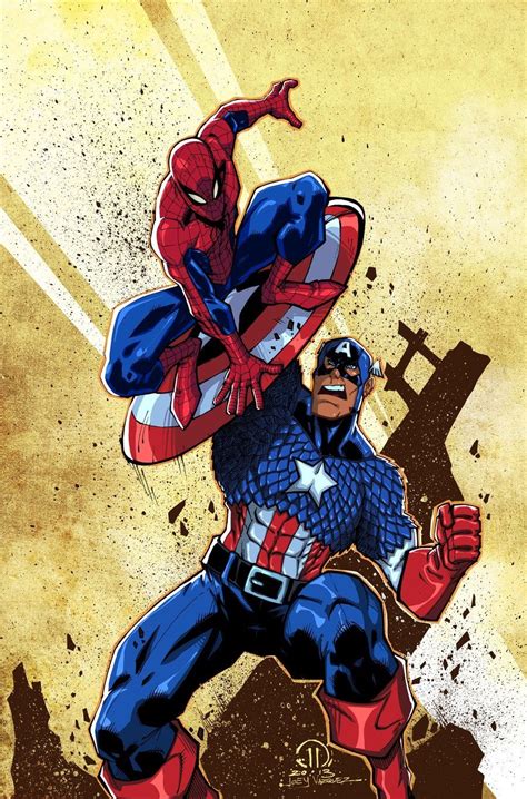 Captain America And Spider Man Marvel Comics Superheroes Marvel Films