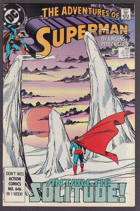 Adventures Of Superman 459 Dc Comic Book 10 1989