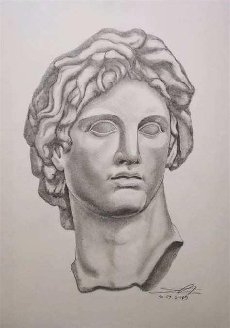 Alexander The Great Drawing In 2022 Portraiture Art Alexander The