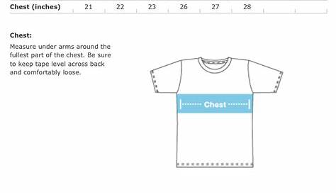 Size Chart – Shirts | Ridge's Stitches | Health Coach. Yoga. Clothing.