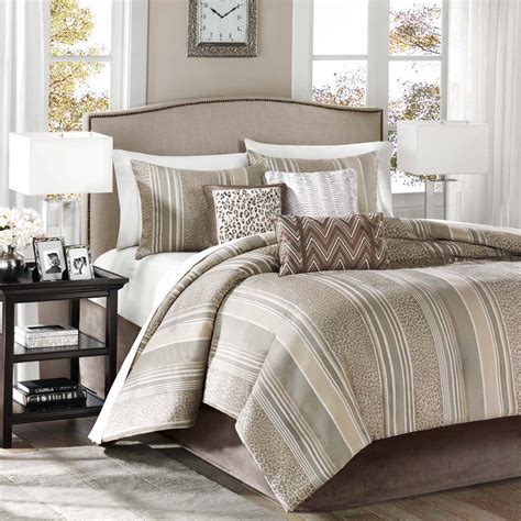 Refine your search for king comforter set. Madison Classics Rollins Taupe 7 Piece Comforter Set