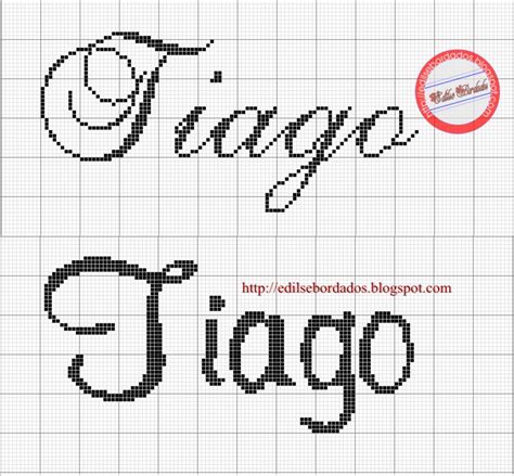 Se me quiserem contactar o meu email é: Edilse Bordados: Nomes em ponto cruz!