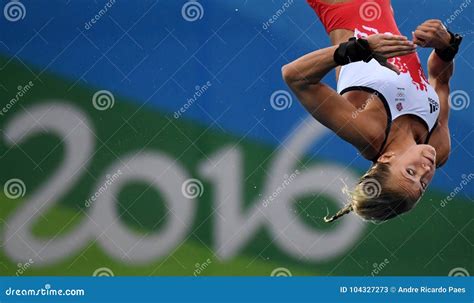 Diving In The Olympic Games 2016 Editorial Stock Photo Image Of