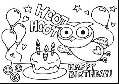 View and print full size. 25 Free Printable Happy Birthday Coloring Pages