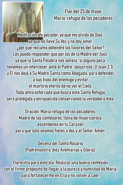 Parroquia Del Espíritu Santo Una Oración A María 25 De Mayo