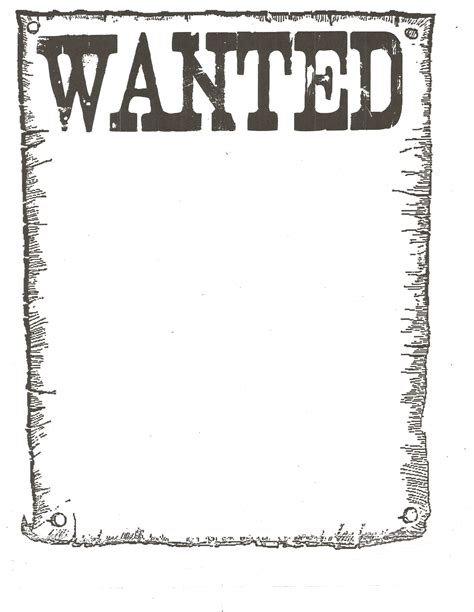 Modern Wanted Poster Template