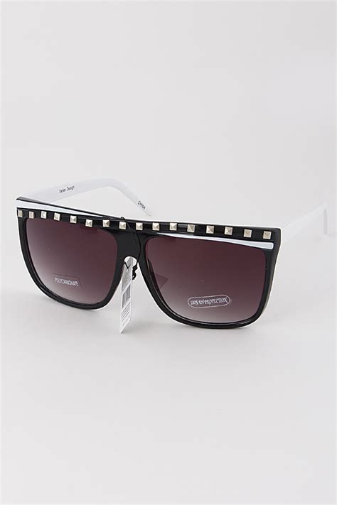 8098st mix color one line eyebrow tinted sunglasses