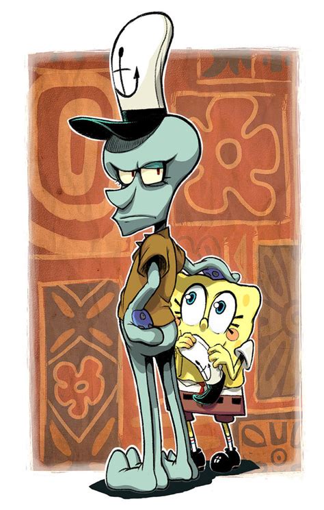 Squidward And Spongebob By Gashi Gashi On Deviantart